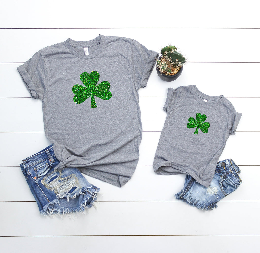 St. Patrick's day shirts - kids  St. Patrick's shirts,  baby St. Patrick's day shirt, toddler St.Patrick's day shirt, Shamrock glitter shirt
