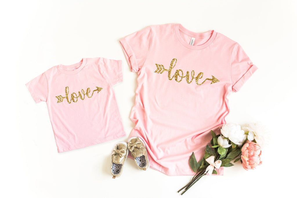 Mommy and me valentines shirt, matching valentines day shirt, mom and daughter valentines, valentines day shirt, kids valentines day shirt