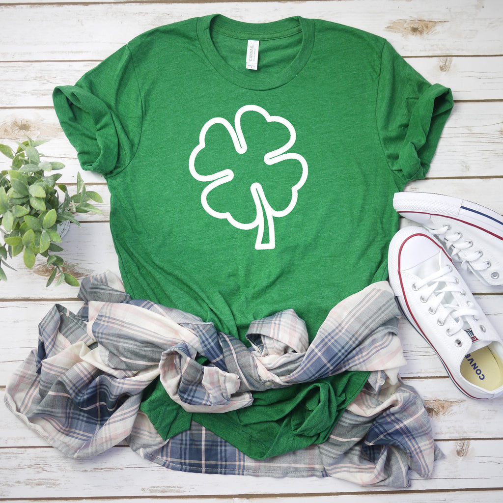 Womens st pattys day shirt - shamrock tee - St. Patricks day shirt - womens st. patricks day shirt - irish shirt - Four leaf clover shirt