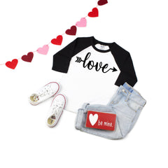 Cute V-day outfit, Children's Valentines day shirt, Xoxo top, Kids baseball shirt, Valentines day outfit, Children's Holiday top, love shirt
