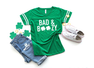 Drinking shirt, St. Patrick's day shirt , Saint Patty's day, Women's drinking shirt, Shirt for Saint Patty's day, Bad and boozy shirt