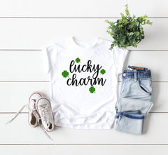 Kids Lucky charm shirt - Baby's first St Patty's day - Saint Patrick shirt for baby - Kid's St Patty's Shirt  - St Patty's Shirt for toddler