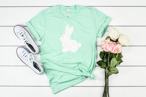 womens bunny shirt - Glitter easter shirt - Womens Easter shirt - Easter shirt for women - Cute Easter shirt - Easter gift - Easter shirt