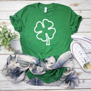 Four leaf clover shirt - Womens st pattys day shirt - shamrock tee - St. Patricks day shirt - womens st. patricks day shirt - irish shirt