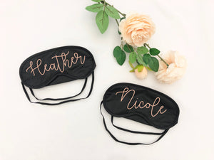 bridal party gift, bachelorette party favor,  Personalized sleep mask, bridesmaid gift, bridesmaid sleep mask, eye mask, custom sleep mask