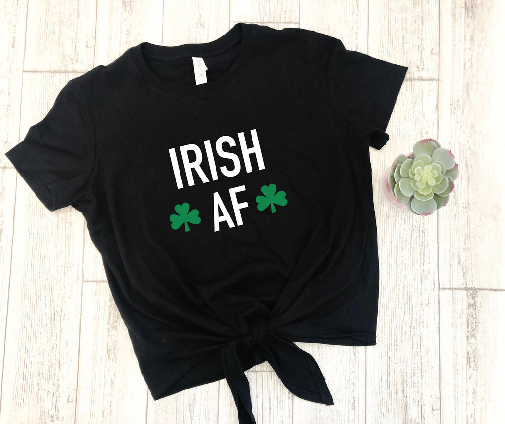 irish af crop top, St. patricks shirt, drinking shirt, shamrock crop top, drinking crop top
