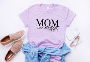 Gift for Mother, Mothers day gift from children, Birthday gift for mom, Custom t-shirt for mom, Proud Mom t-shirt