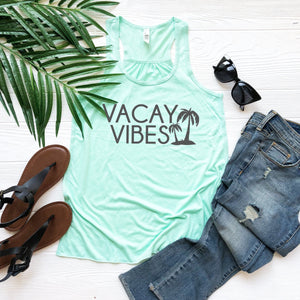 Top for vacay, Vacation tank, Vacay vibes, vacation shirt, summer top, cute women's tank, vacation outfit, summer outfit