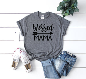 Religious shirt for mom, Gift for wife, Blessed mama t-shirt, shirt, birthday gift for mother, mother's day, mom t-shirt, Woman's top