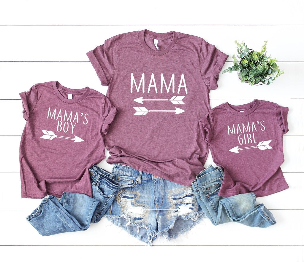 Mommy and me matching set, mother and son matching, mama's girl, family picture shirts, cute mom shirt, gift for mom, mothers day gift