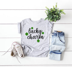 Kids Lucky charm shirt - Baby's first St Patty's day - Saint Patrick shirt for baby - Kid's St Patty's Shirt  - St Patty's Shirt for toddler