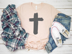 Womens cross shirt -  Cross tshirt - Cross tee - Womens Christian tee - Womens Christian shirt - Easter shirt - Womens Easter shirt