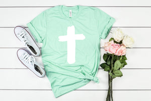 Cross tshirt - Womens Christian shirt - Womens Easter shirt - Womens cross shirt - Cross tee - Womens Christian tee - Easter shirt