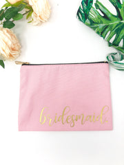 Gift for bridesmaid, bridal party proposal, gift idea for bridesmaid, bridesmaid makeup bag, cute bridesmaid gift, will you be my bridesmaid