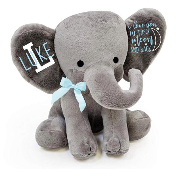 Printed Jumbo Baby Boy Elephant Gift Wrap – Cool Kat Party!