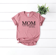 Mothers day Personalized, Gift for Mom, Mothers day gift from children, Birthday gift for mom, Custom t-shirt for mom, Proud Mom t-shirt