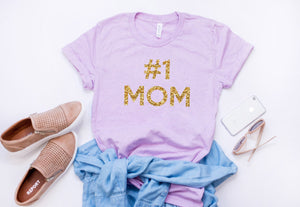 Cute mom shirt, Woman's top, Number one mom, best mom t-shirt, gift for mothers day, gift for wife, gift from children,