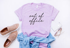 out of office shirt - woman's t-shirt - vacation shirt - Woman's graphic tee - gift for boss - vacay outfit - gift for boss