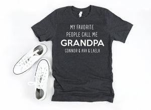 Personalized gift for grandpa, fathers day gift for grandfather, gift from grandkids, fathers day, grandpa shirt, gift for grandpa