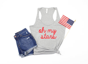 womens 4th of july tank - oh my stars tank - 4th of july tank -  womens 4th of july shirt - 4th of july shirt women - fourth of july tank