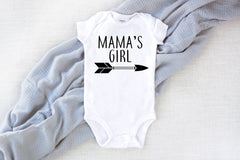 mamas girl shirt, mamas girl, newborn girl shirt, gift idea for mom, mother and daughter shirts, matching tees mom and kid gift