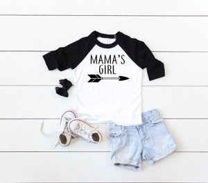 infant girl shirt, mamas girl, newborn girl shirt, gift idea for mom, mother and daughter shirts, matching tees mom and kid gift