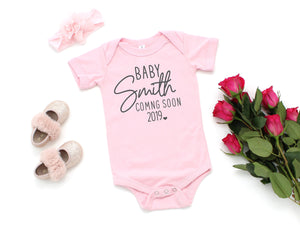 new baby announcement, baby announcement, pregnancy announcement, personalized baby announcement, baby coming soon, pregnancy reveal