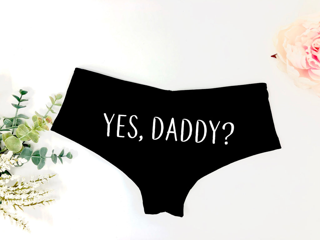 Sexy undies, Gift for husband, Gift for boyfriend,Yes daddy undies,bac –  Up2ournecksinfabric