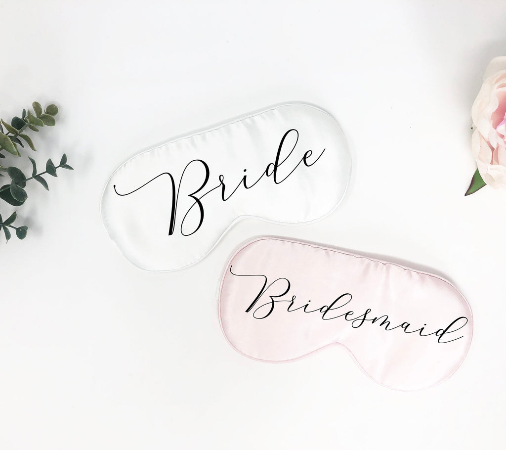Custom sleep mask, bachelorette party favor, bridesmaid gift, bridesmaid sleep mask, bridal party gift, eye mask, personalized sleep mask