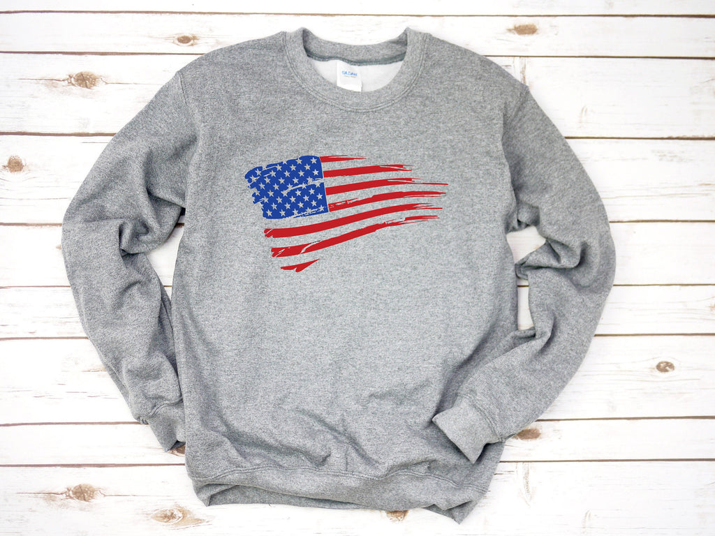 flag shirt, 4th of july sweatshirt, USA shirt, womens 4th of july, 4th of july, patriotic shirt, red white and blue, 4th of july pullover