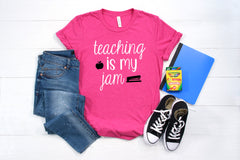 1st day of school shirt teacher, teaching is my jam shirt, 1st day of school shirt teacher, teacher shirt, shirt for teacher, teacher tshirt