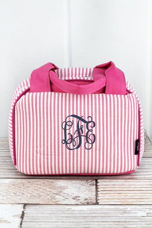 girls lunchbox, seersucker bag, seersucker, cute lunch bag, school lunch bag, arrow bag, girls lunch bag, monogram lunch bag, lunchbox girl