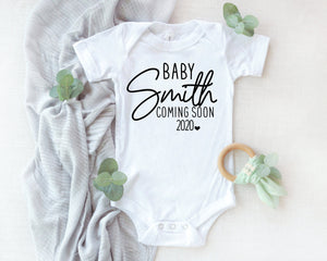 personalized baby announcement, new baby announcement, baby announcement, pregnancy announcement, baby coming soon, pregnancy reveal