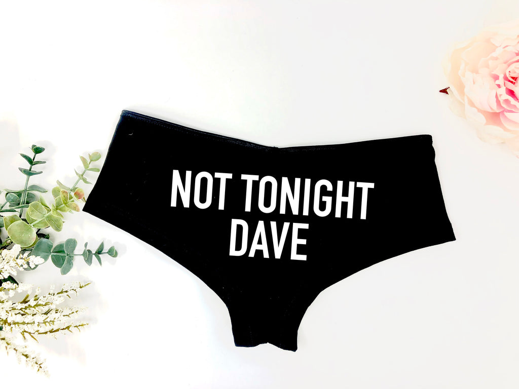 Sexy lingerie, not tonight underwear, Gift for husband, Sexy undies, b –  Up2ournecksinfabric