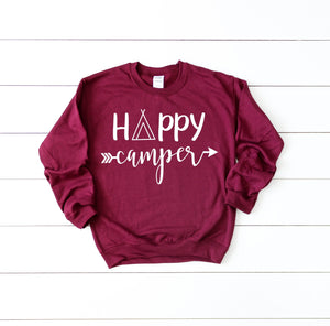 happy camper shirt, camping shirt, camping with a chance of drinking shirt, funny camping shirt, camping tee, womens camping shirt